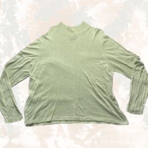 Terry Lewis Classic Luxuries Light Green Blouse silk blend top | plus size 3X